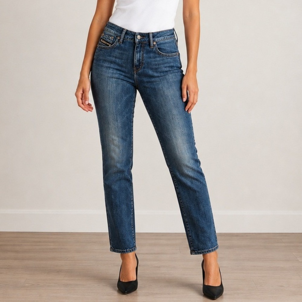 Diesel Cuddy Jeans 28 Blue Low‎ Rise Slim Straight Made in Italy Streetwear